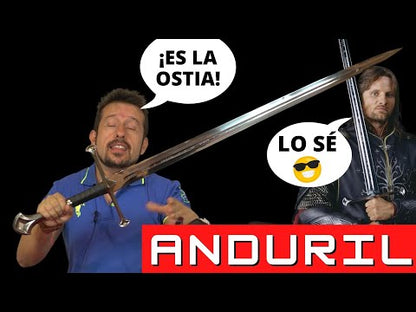 Espada Anduril com Display e Bainha de Couro O Senhor dos Anéis - 11013