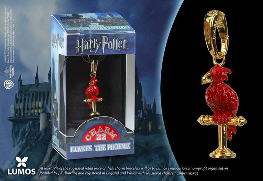 Colgante charm Flawkes Fenix Harry Potter