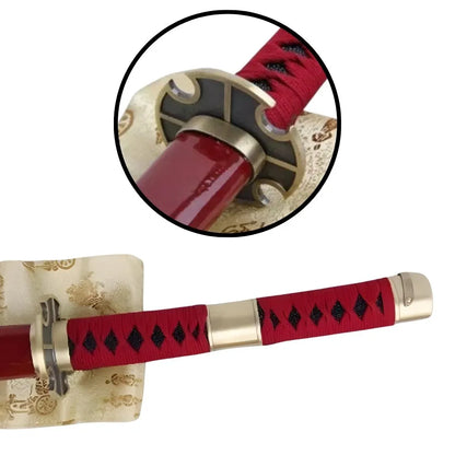 Imagen de Katana Sandai Kitetsu de zoro de One piece decorativa gama top parte de nuestra colección en Espadas y más, sitio oficial.