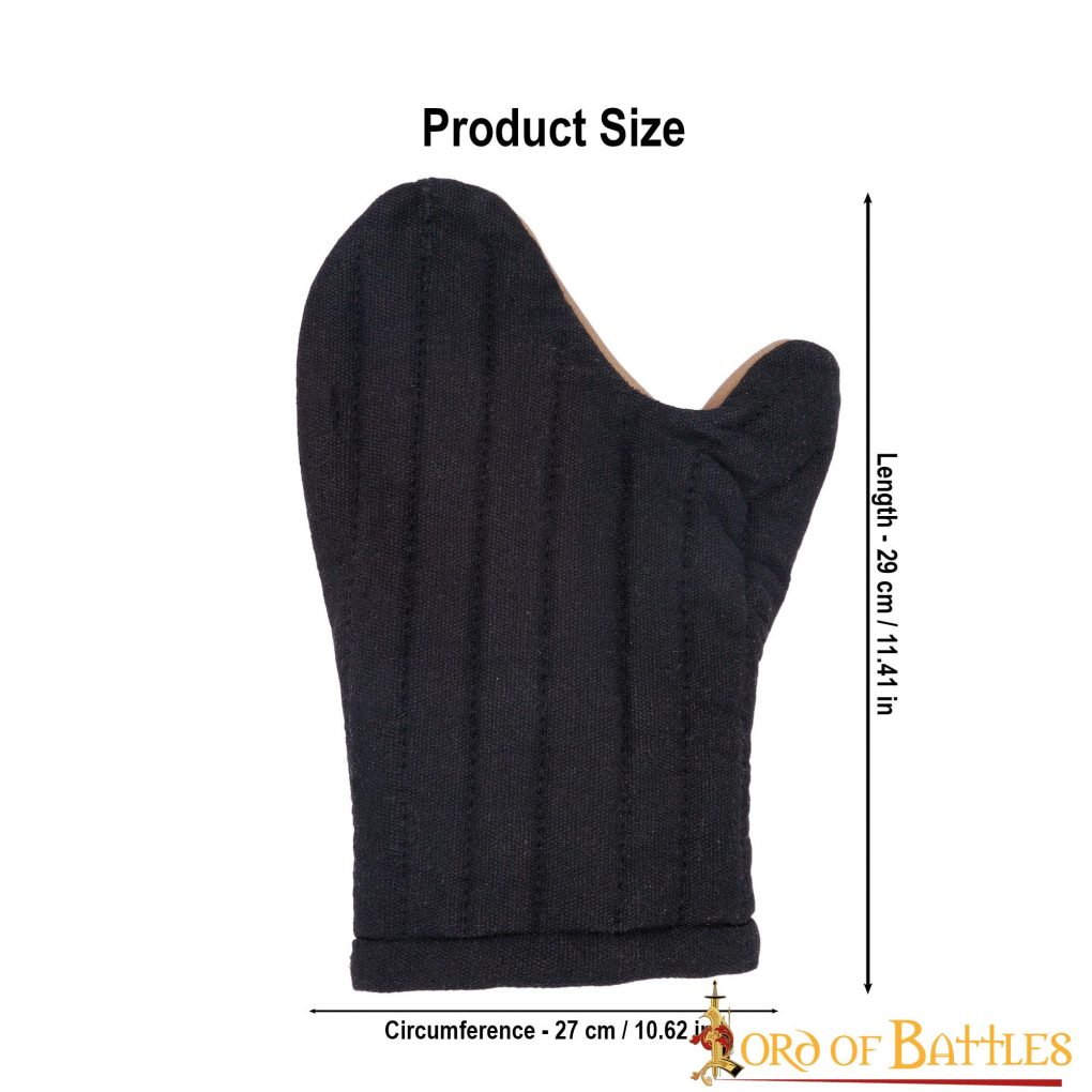 Guantes Mitones Acolchados Hechos a Mano con Lona de Algodón - Imagen 3