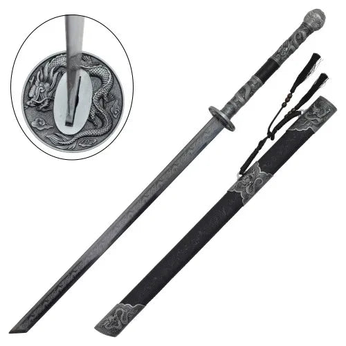Imagen de Espada China Dragón Negra (ZS6045GT) parte de nuestra colección en Espadas y más, sitio oficial.