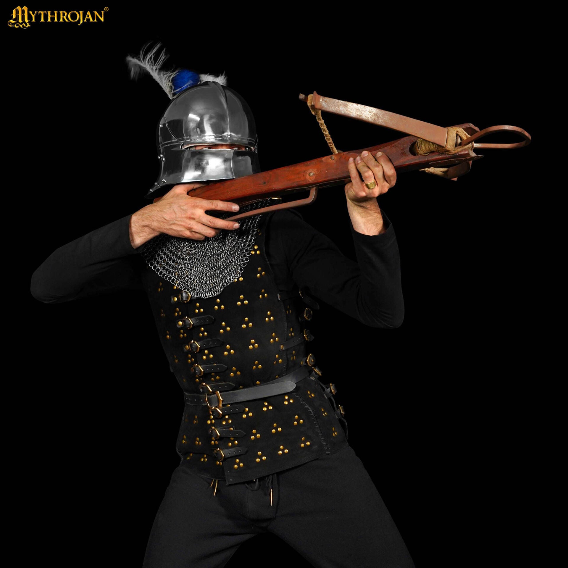 Cofia Medieval de Cota de Malla - 9mm 16 Gauge High Tensile Wire Butted Rings - Imagen 1