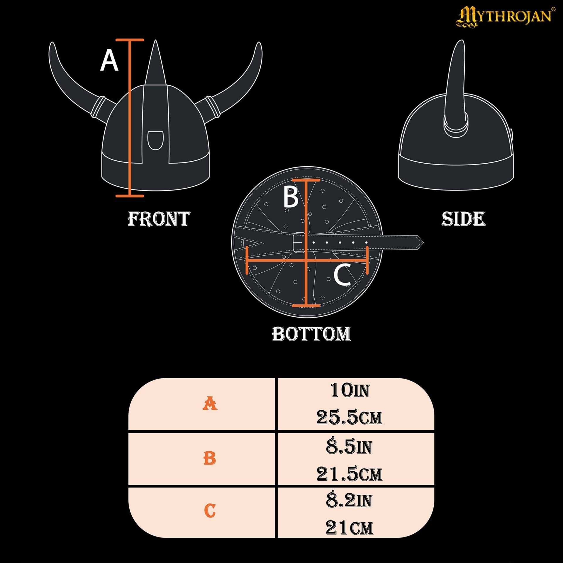 Casco Vikingo Medieval de Acero con Cuernos, Calibre 20 Acero Suave con Decoración de Latón, Armadura para Disfraces y Larp - Imagen 7