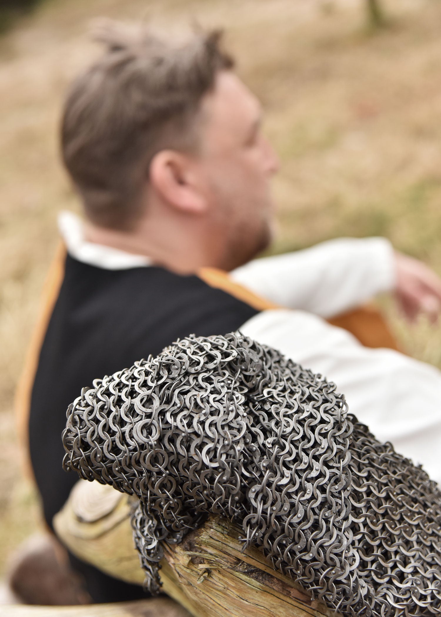 Almofar, cofia o capucha de cota de malla remachada anillos planos ULF-FRM-CSQ