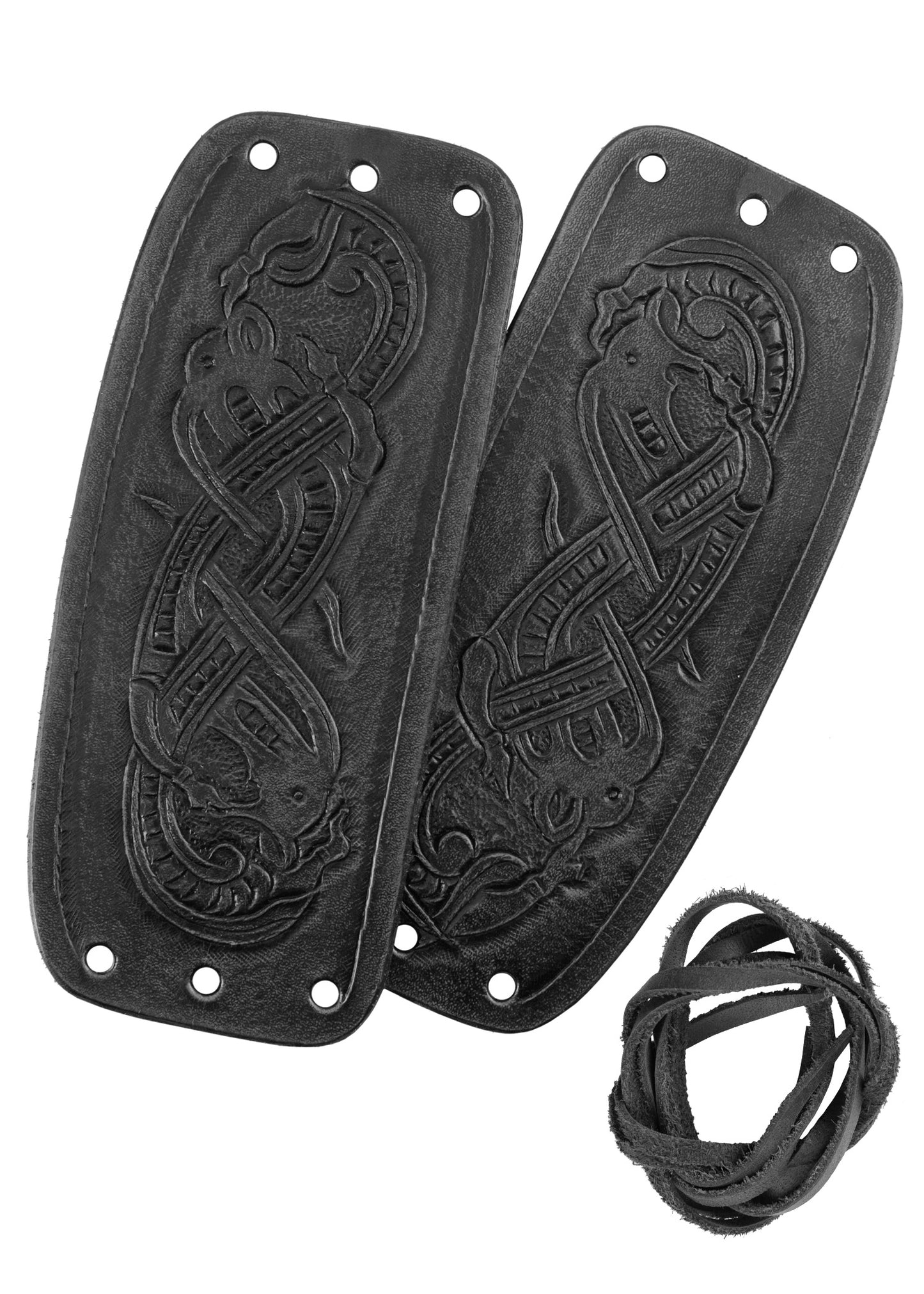 Jelling Style Dragon Leather Bracelet ULF-LP-20-BL