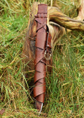 Imagen de Vaina con cinturón y hebilla de bronce para espada vikinga, varias longitudes ULF-SW-11SA parte de nuestra colección en Espadas y más, sitio oficial.