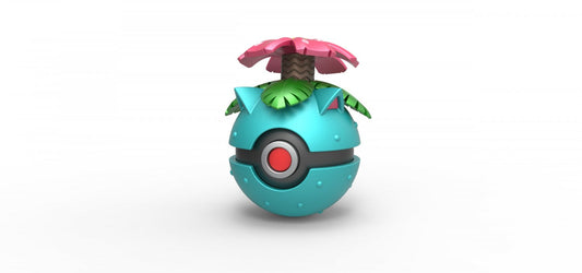 Imagen de Pokeball Artesanal Venusaur parte de nuestra colección en Espadas y más, sitio oficial. Esta imagen describe  pokeball
