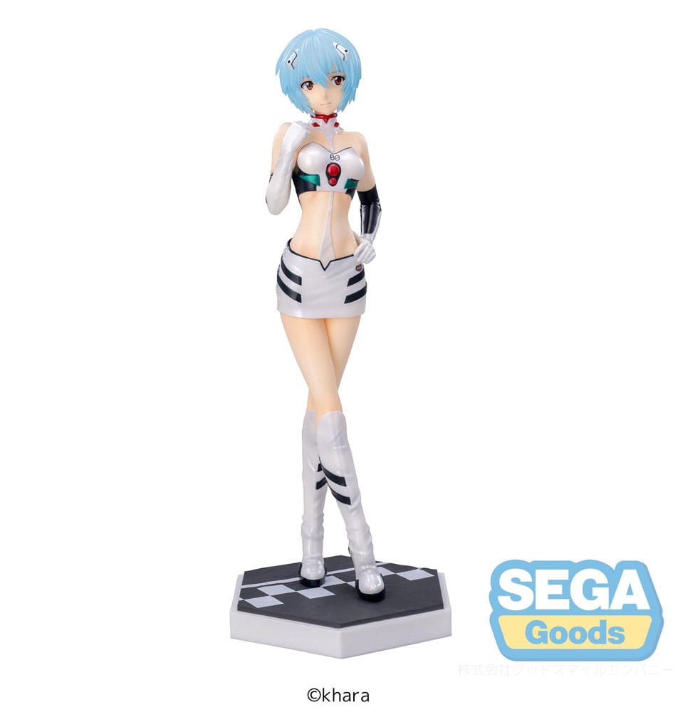 Estátua Evangelion Luminasta PVC Evangelion Racing Rei Ayanami Pit Walk 21 cm SEGA53413 