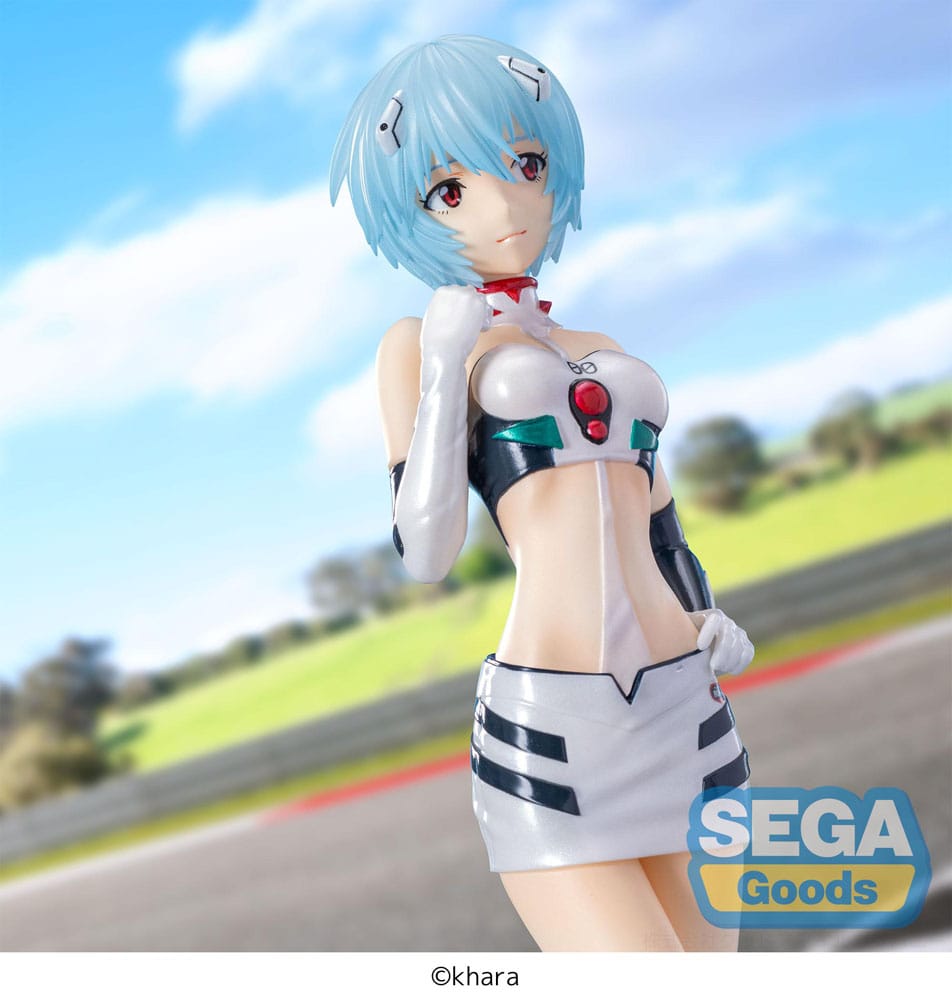 Estátua Evangelion Luminasta PVC Evangelion Racing Rei Ayanami Pit Walk 21 cm SEGA53413 