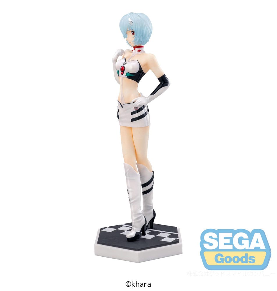 Estátua Evangelion Luminasta PVC Evangelion Racing Rei Ayanami Pit Walk 21 cm SEGA53413 