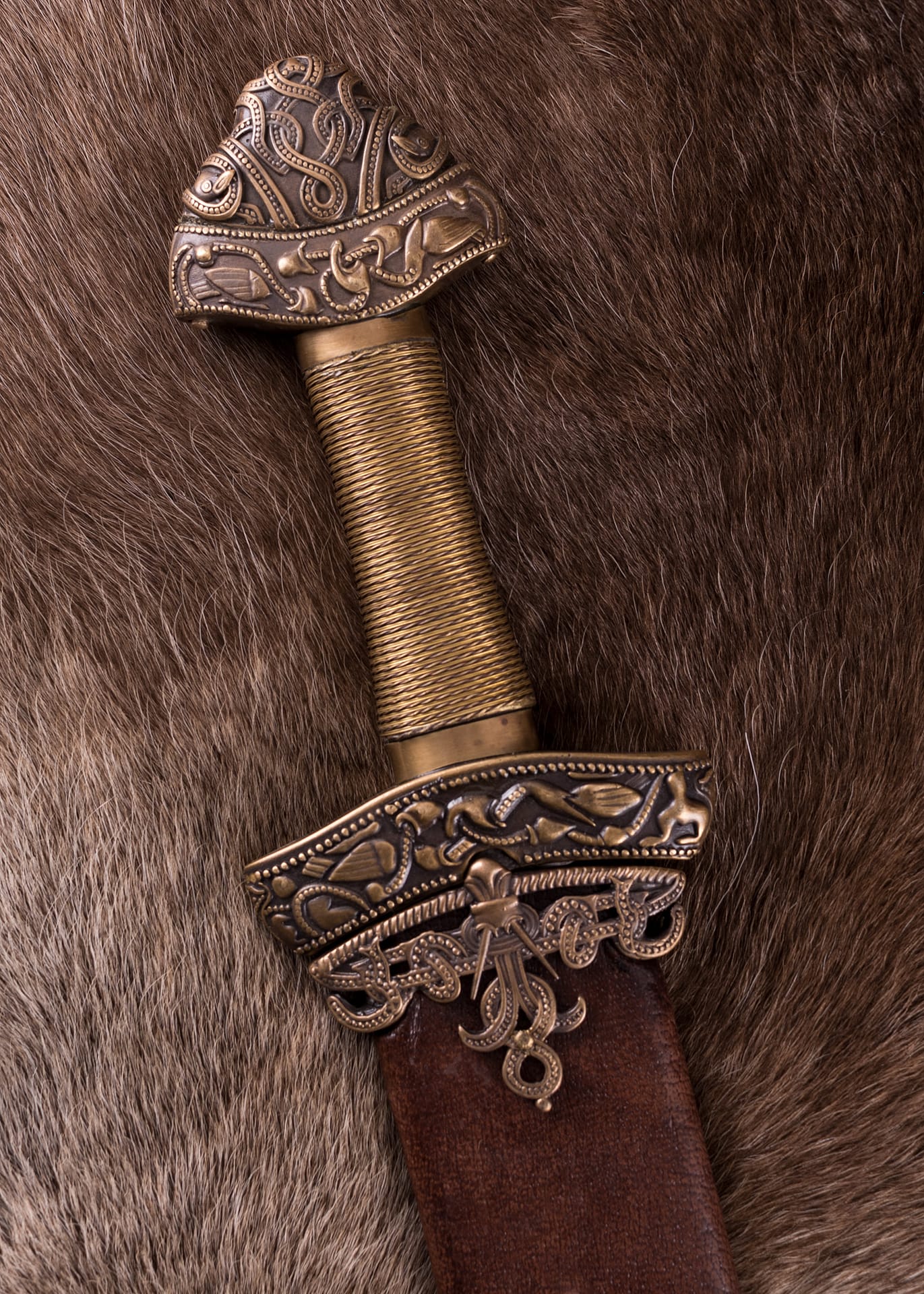 Espada vikinga hecha de Dybäck con vaina, hoja de acero al carbono endurecido 0116040901 - Espadas y Más