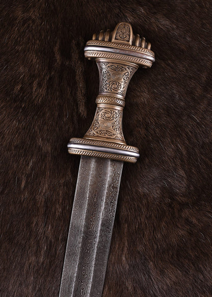 Espada anglosajona Fetter Lane, siglo VIII, acero de Damasco 0116041301 - Espadas y Más