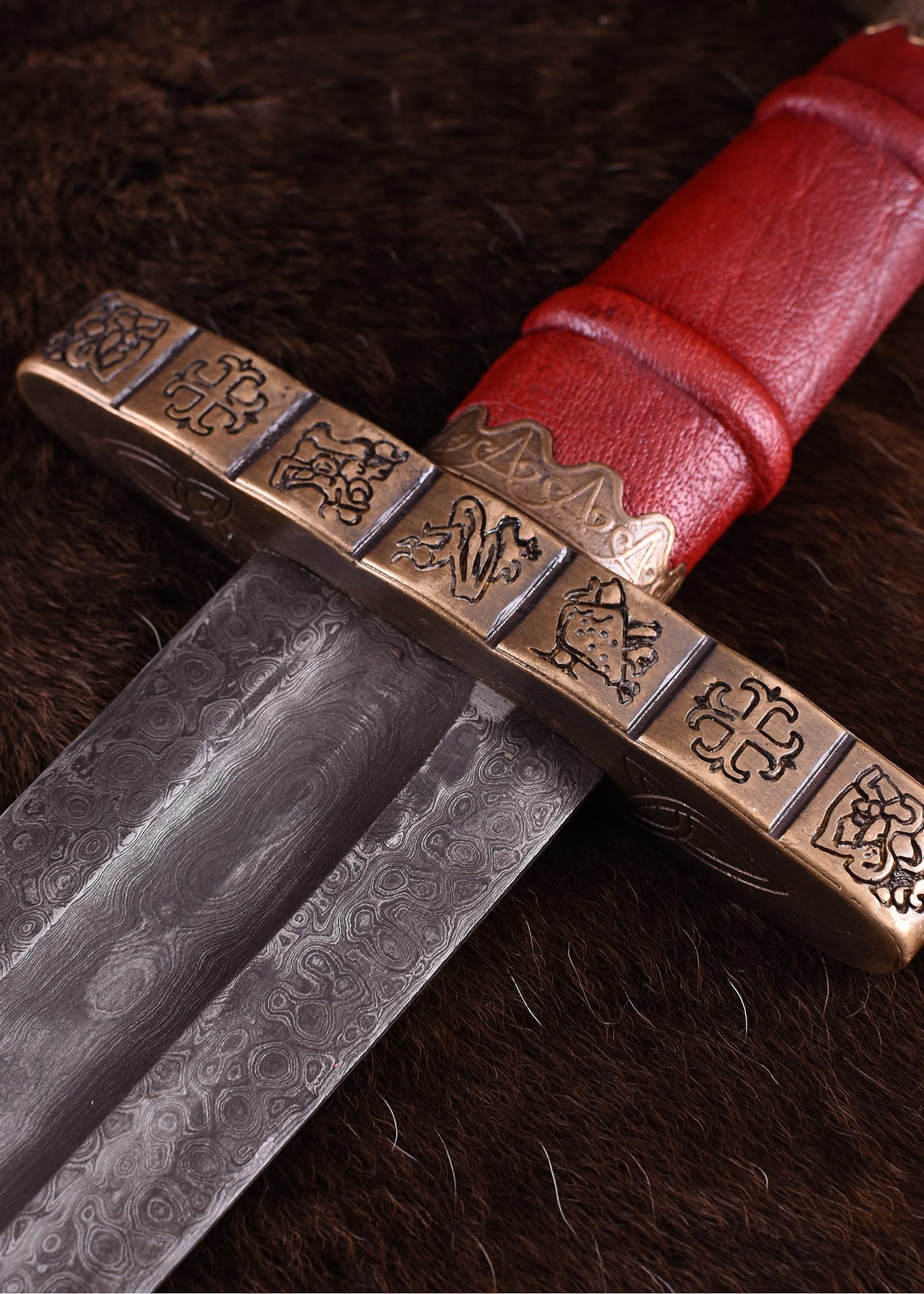 Espada vikinga de Haithabu, siglo IX, acero de Damasco 0116041401 - Espadas y Más