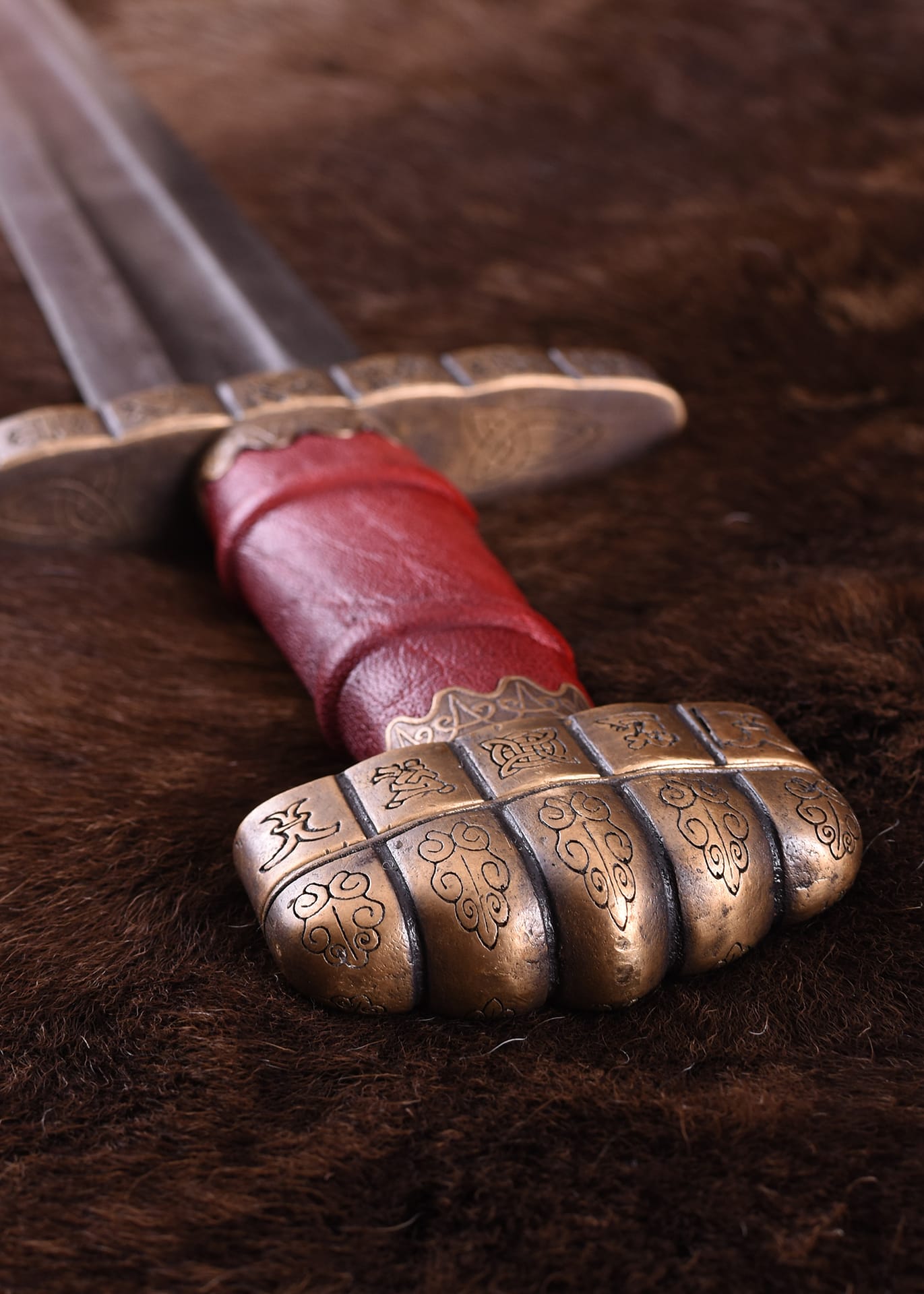 Espada vikinga de Haithabu, siglo IX, acero de Damasco 0116041401 - Espadas y Más