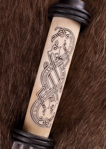 Saxo largo vikingo con mango de hueso en estilo Jellinge, siglo 10 - 0116202300 - Espadas y Más