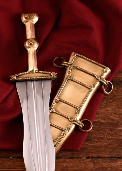 0280000200 Pugio romano latón - Espadas y Más