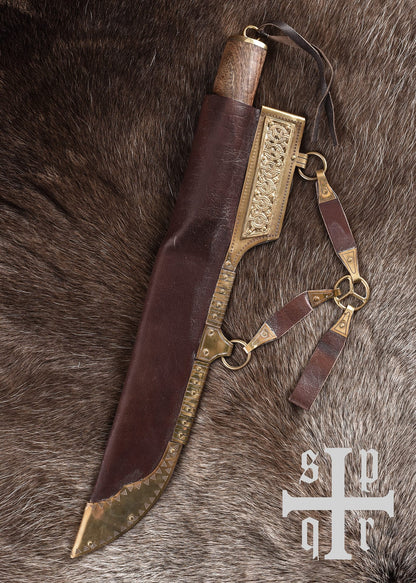 Broken Back Seax, cuchillo vikingo con hoja de acero al carbono 0364001731 - Espadas y Más