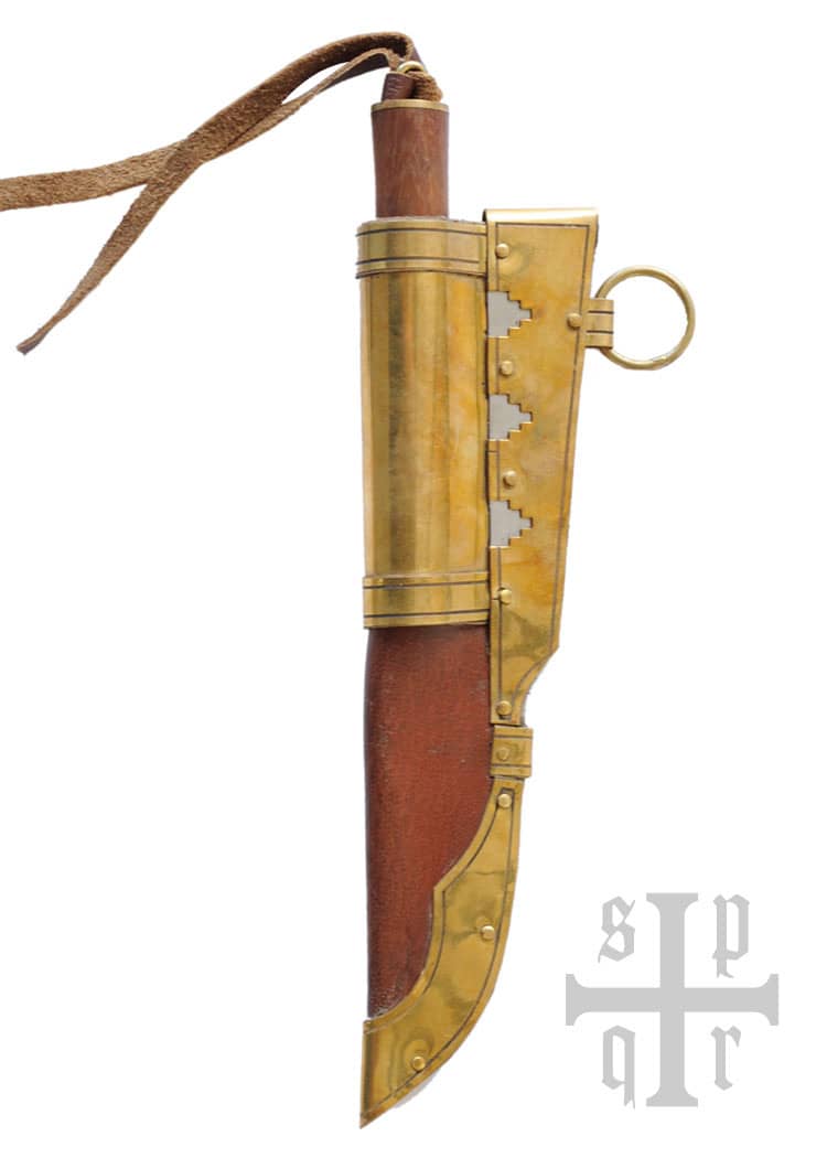 Cuchillo vikingo pequeño de Gotland, acero de Damasco 0364002651 - Espadas y Más