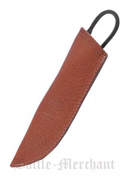 Imagen de Navaja forjada a mano con funda de cuero 0397000026 parte de nuestra colección en Espadas y más, sitio oficial.