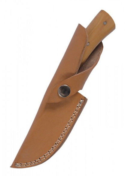 Cuchillo de caza con mango de madera de olivo 0397000404 - Espadas y Más