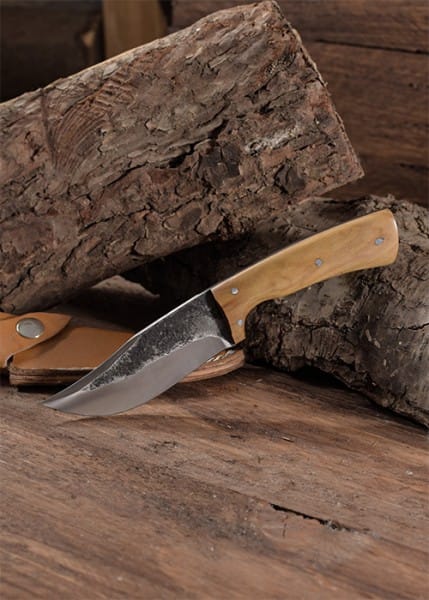 Cuchillo de caza con mango de madera de olivo 0397000404 - Espadas y Más