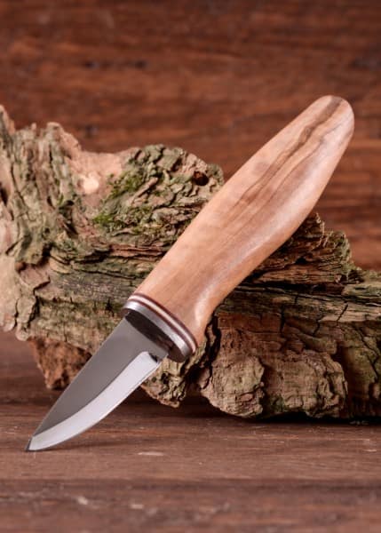 Cuchillo nórdico Whittle de acero inoxidable con funda de cuero 0397000650 - Espadas y Más