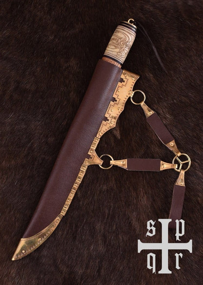 Cuchillo Vikingo con hoja de Damasco 0564000232 - Espadas y Más