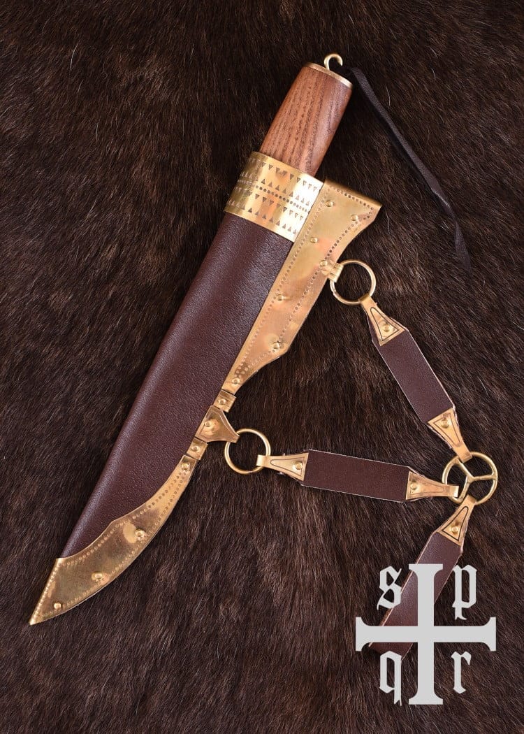 Cuchillo Vikingo con hoja de Damasco 0564000233 - Espadas y Más