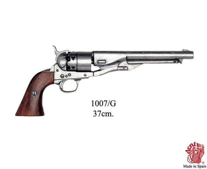 Imagen de Revolver Colt army USA 1960, 1007G, Réplica no funcional parte de nuestra colección en Espadas y más, sitio oficial. Esta imagen describe  arma no funcional