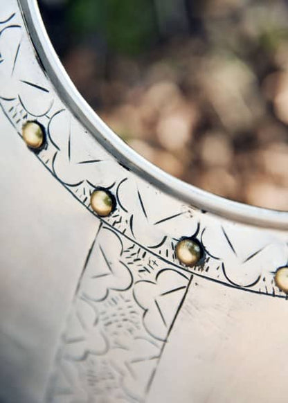 Coraza medieval, armadura con grabados, acero 1016437101 - Espadas y Más