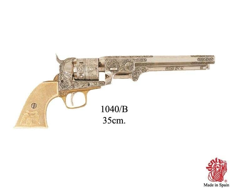 1040B Revolver Colt Navy USA blanco - Espadas y Más