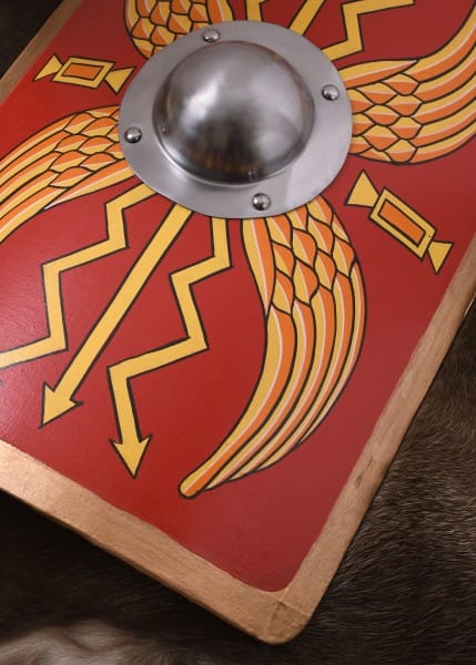 Scutum Junior, escudo romano infantil de madera 1116385303 - Espadas y Más