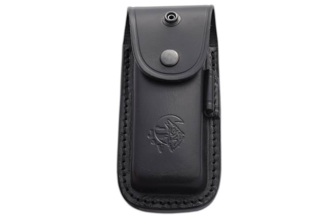 Navaja Cartago micarta negra funda piel 1219-M1 - Espadas y Más