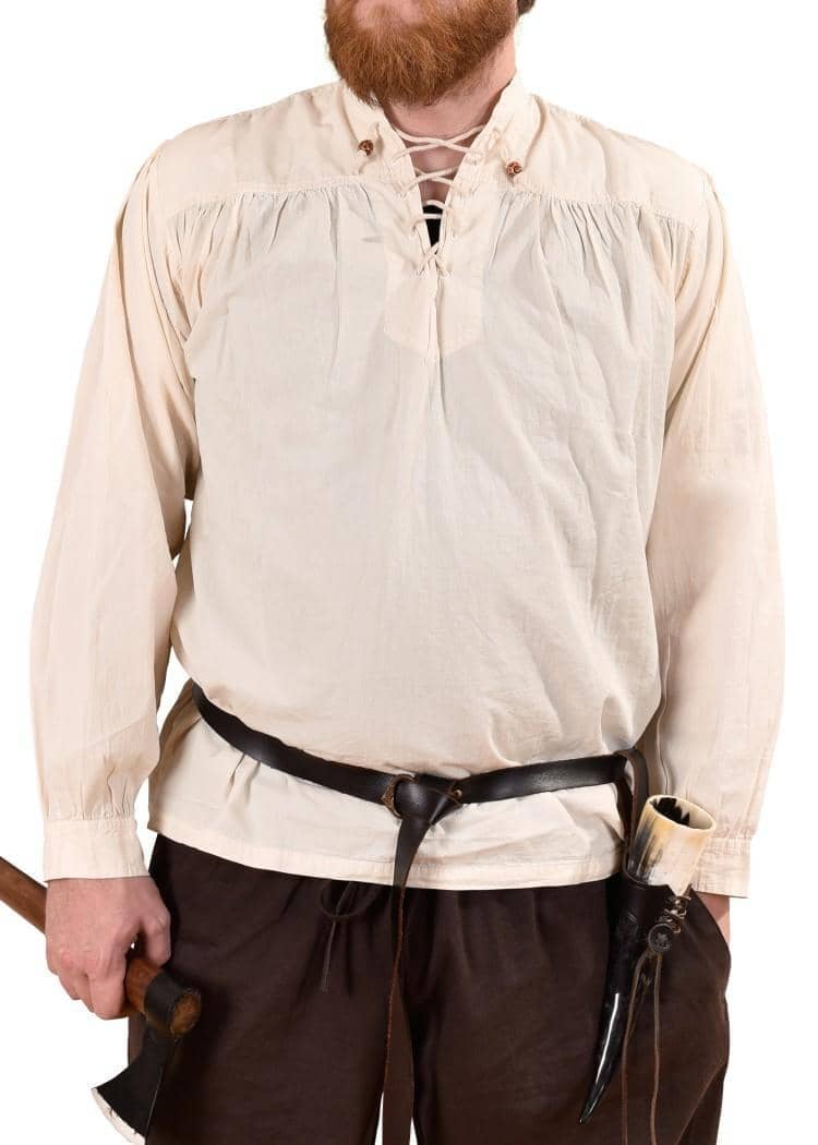 1280000330 Camisa medieval Ludwig, natural - Espadas y Más