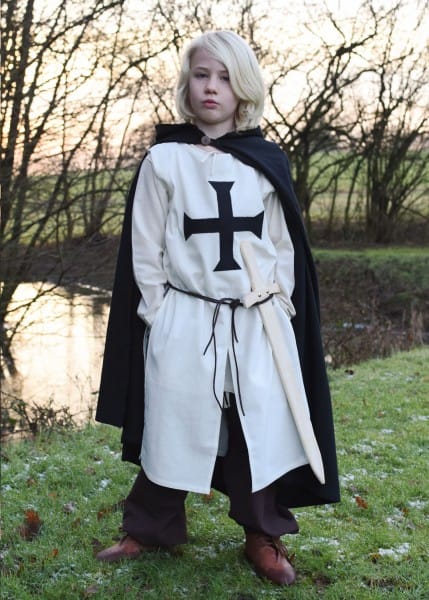 Capa o túnica Medieval Infantil, Negro o Marrón 1280010720 - Espadas y Más
