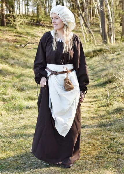 Vestido medieval Ana, marrón 1280020030 - Espadas y Más