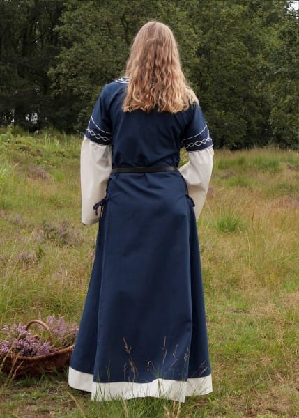 Vestido medieval Alvina, Rojo o Azul - Espadas y Más