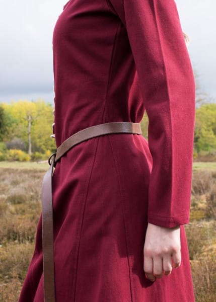 Cotehardie Ava, vestido medieval, Marrón o Rojo 1280021230 - Espadas y Más