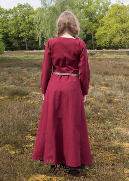 Cotehardie Ava, vestido medieval, Marrón o Rojo 1280021230 - Espadas y Más