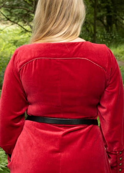 Cotehardie Isabell en terciopelo, vestido medieval, Varios Colores 1280022060 - Espadas y Más