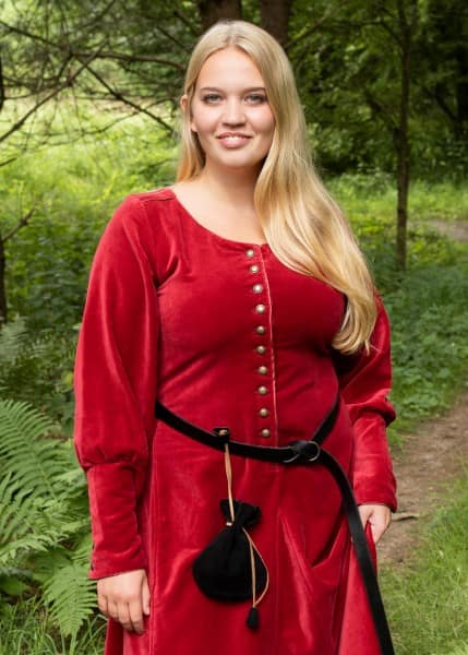 Cotehardie Isabell en terciopelo, vestido medieval, Varios Colores 1280022060 - Espadas y Más