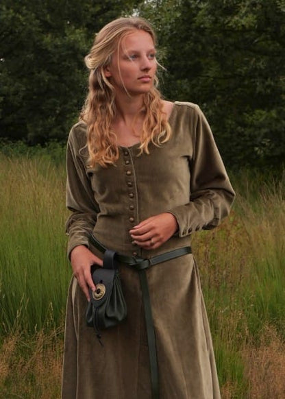 Cotehardie Isabell en terciopelo, vestido medieval, Varios Colores 1280022060 - Espadas y Más