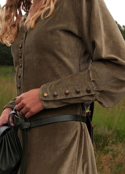 Cotehardie Isabell en terciopelo, vestido medieval, Varios Colores 1280022060 - Espadas y Más