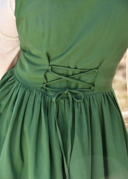 Vestido medieval sin mangas, vestido de correa Lene, verde, Rojo o Marrón 1280022860 - Espadas y Más