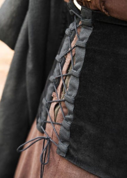Imagen de Medieval Velvet Bodice Anik, negro 1280023625 parte de nuestra colección en Espadas y más, sitio oficial.
