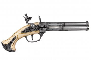 Imagen de Pistola de 3 Cañones Giratorios, FRANCIA S. XVIII, 1309 Réplica no funcional parte de nuestra colección en Espadas y más, sitio oficial.