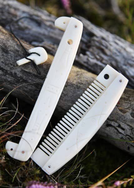 Peine de hueso medieval, 12 cm 1317230333 - Espadas y Más