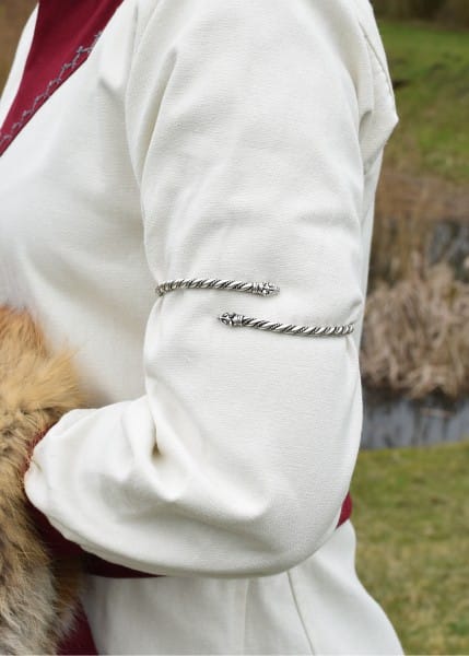 Brazalete superior vikingo con cabeza de lobo 1400071500 - Espadas y Más