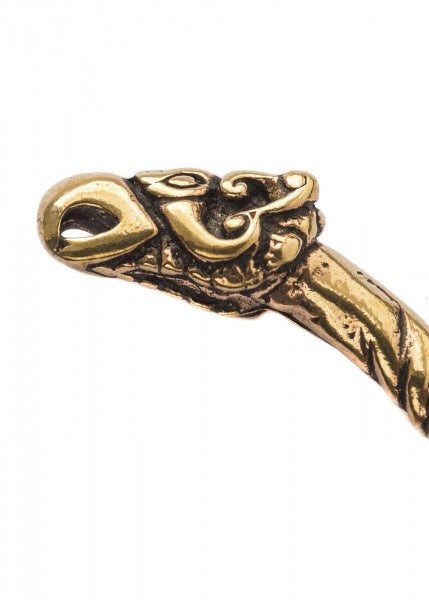Pulsera vikinga de bronce cabezas de pájaro - Espadas y Más