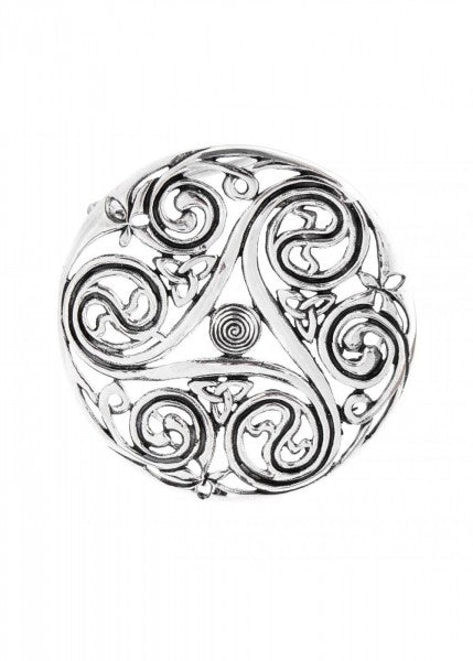 Broche Celta Triskele hecho de plata 1404218240 - Espadas y Más